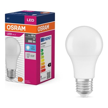 LED-polttimo VALUE A60 E27/8W/230V 4000K - Osram