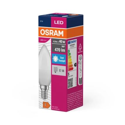 LED-polttimo VALUE B40 E14/4,9W/230V 6500K - Osram