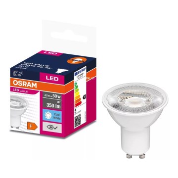 LED-polttimo VALUE PAR16 GU10/4,5W/230V 4000K 36° valkoinen - Osram