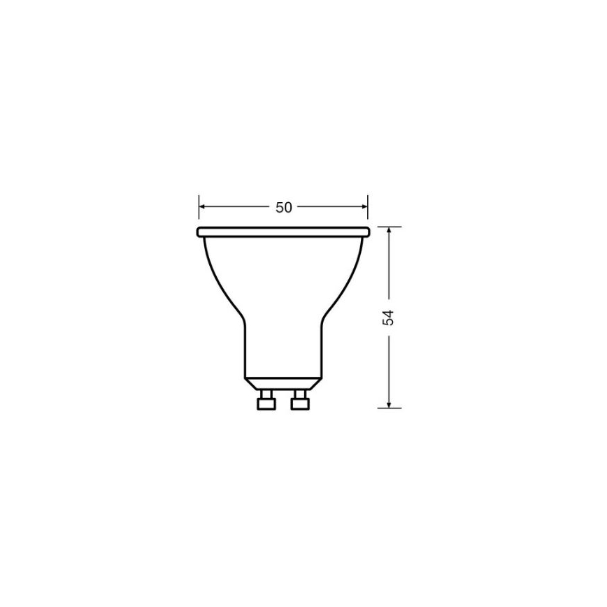 LED-polttimo VALUE PAR16 GU10/4,5W/230V 4000K 36° valkoinen - Osram