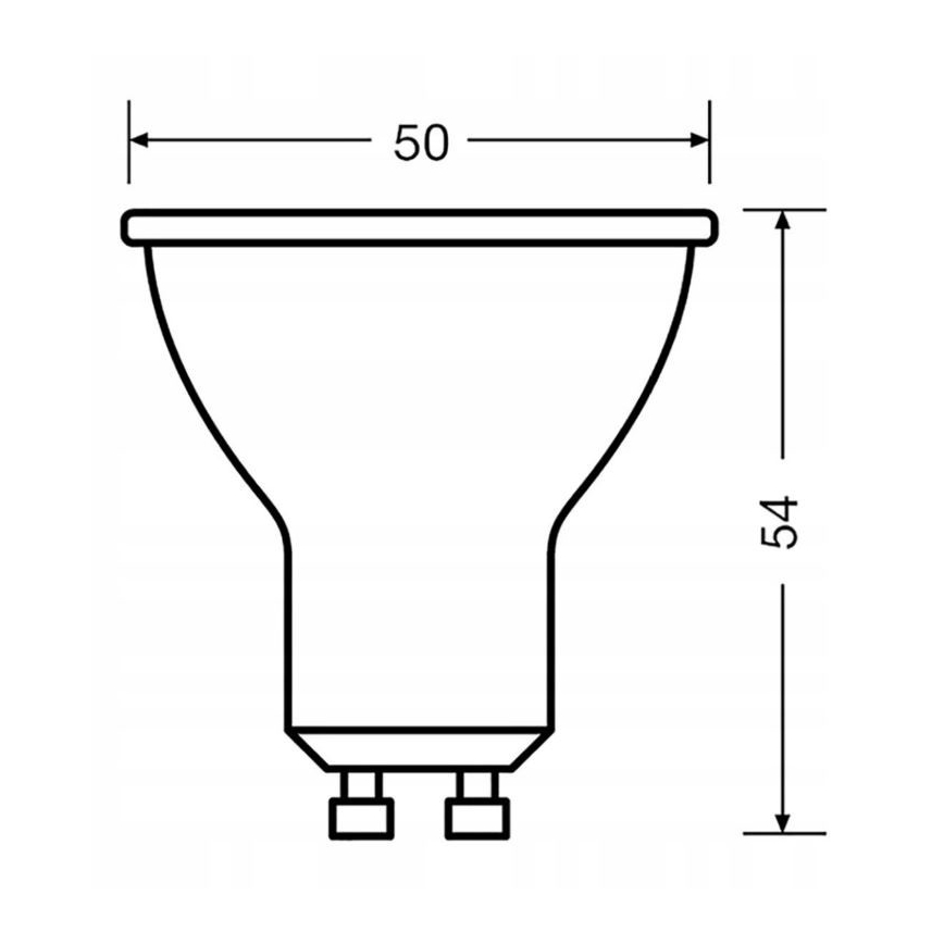 LED-polttimo VALUE PAR16 GU10/6,9W/230V 6500K 120° musta - Ledvance