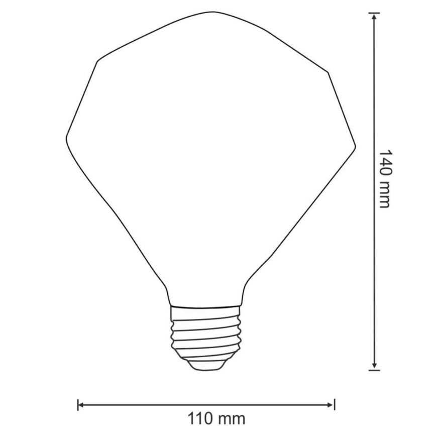 LED-polttimo VINTAGE AMBER E27/4W/230V 2700K