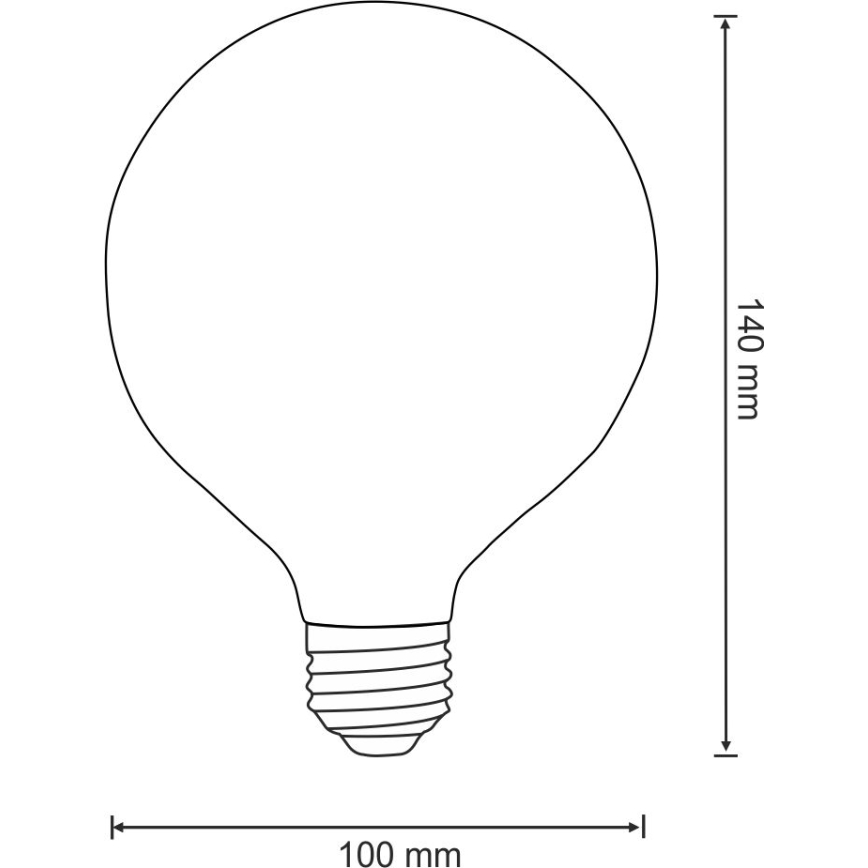 LED-polttimo VINTAGE AMBER E27/4W/230V G100