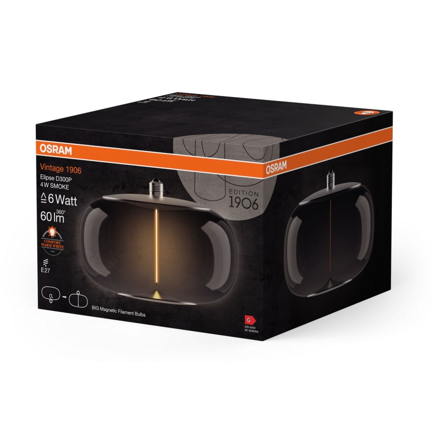LED-polttimo VINTAGE FILAMENT E27/4W/230V 1800K savu - Osram