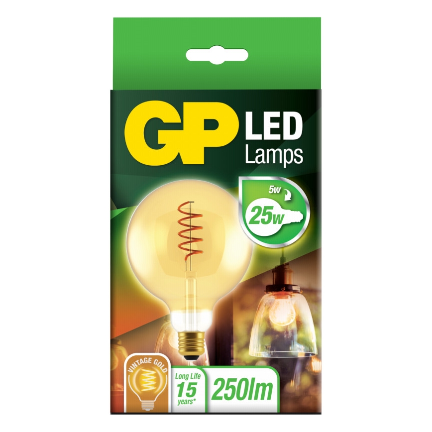 LED-polttimo VINTAGE G125 E27/5W/230V 2000K - GP