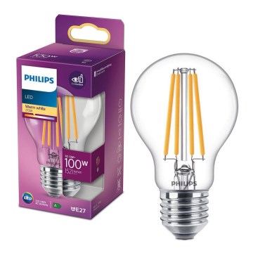 LED-polttimo VINTAGE Philips A60 E27/10,5W/230V 2700K