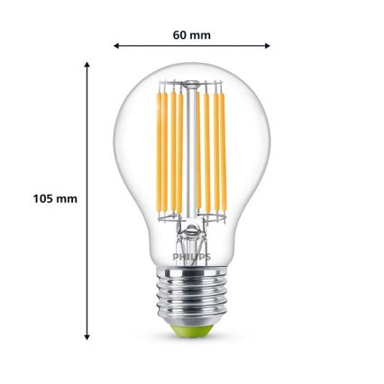 LED polttimo VINTAGE Philips A60 E27/4W/230V 3000K