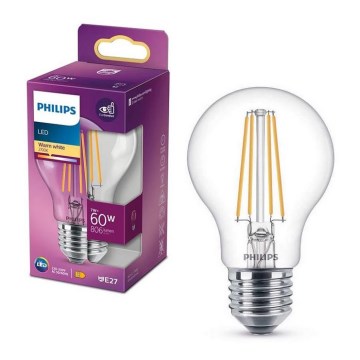 LED-polttimo VINTAGE Philips A60 E27/7W/230V 2700K