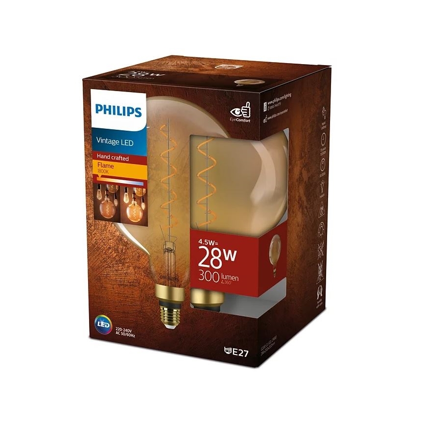 LED-polttimo VINTAGE Philips E27/4,5W/230V 1800K