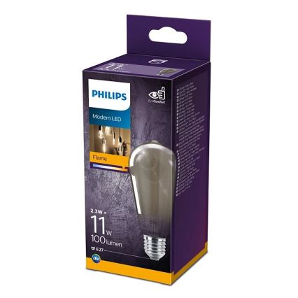 LED-polttimo VINTAGE Philips ST64 E27/2,3W/230V 1800K