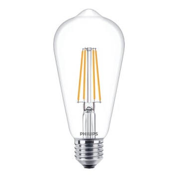 LED-polttimo VINTAGE Philips ST64 E27/7W/230V 2700K