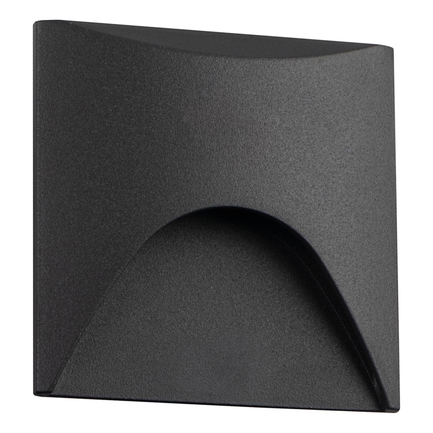 LED-porrasvalaisin EXIN LED/2,5W/230V 3000K IP65 antrasiitti kulmikas