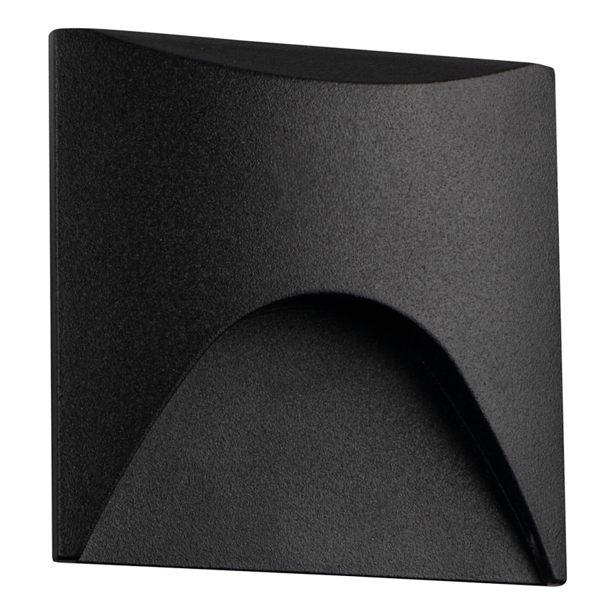 LED-porrasvalaisin EXIN LED/2,5W/230V 4000K IP65 musta kulmikas