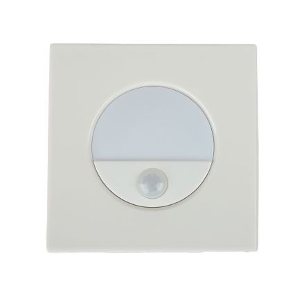 LED Porrasvalo liiketunnistimella LED/3W/230V 4000K valkoinen