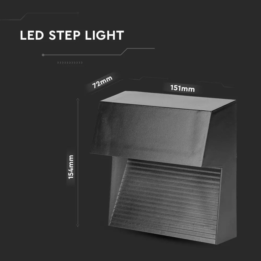 LED-portaikkovalo 1xLED/3W/230V 3000K IP65