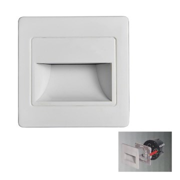 LED-portaikkovalo STEP LIGHT LED/1,5W/230V valkoinen