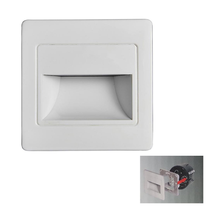 LED-portaikkovalo STEP LIGHT LED/1,5W/230V valkoinen
