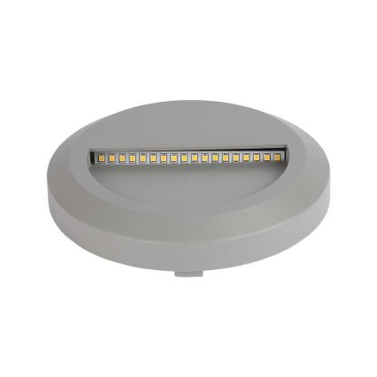 LED Portaikon ulkovalo LED/2W/230V IP65 3000K harmaa
