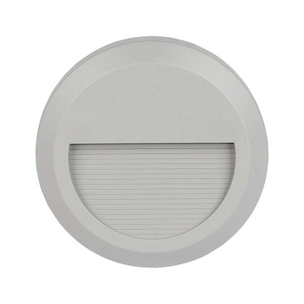 LED Portaikon ulkovalo LED/2W/230V IP65 3000K harmaa