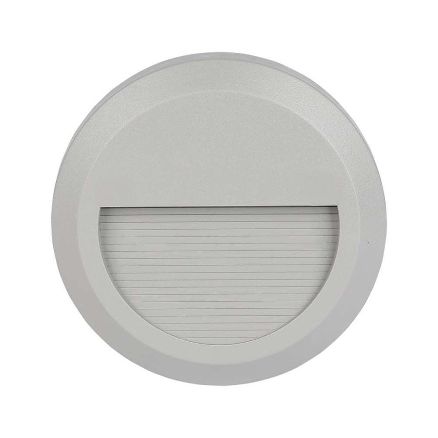 LED Portaikon ulkovalo LED/2W/230V IP65 3000K harmaa
