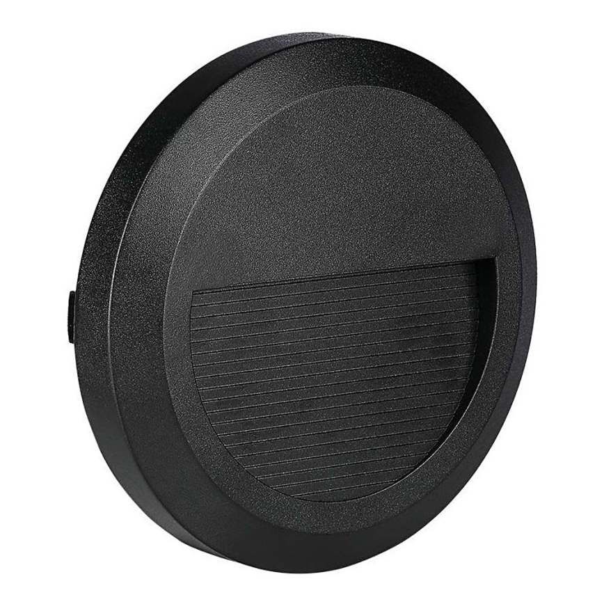 LED Portaikon ulkovalo LED/2W/230V IP65 3000K musta