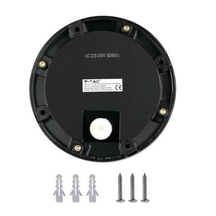 LED Portaikon ulkovalo LED/2W/230V IP65 3000K musta