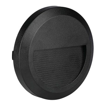 LED Portaikon ulkovalo LED/2W/230V IP65 4000K musta