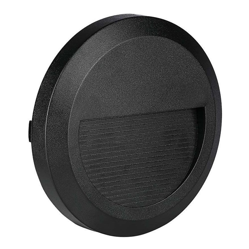 LED Portaikon ulkovalo LED/2W/230V IP65 4000K musta
