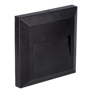 LED Portaikon ulkovalo LED/2W/230V IP65 4000K musta