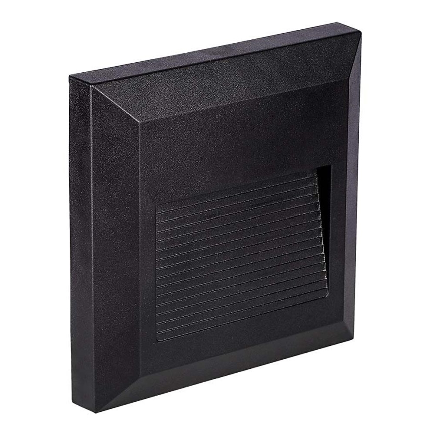 LED Portaikon ulkovalo LED/2W/230V IP65 4000K musta
