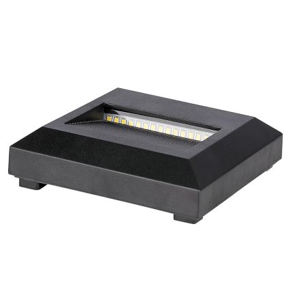 LED Portaikon ulkovalo LED/2W/230V IP65 4000K musta