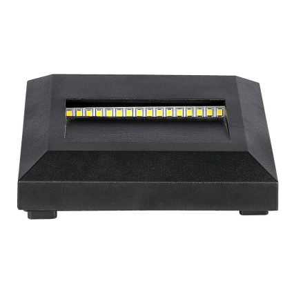 LED Portaikon ulkovalo LED/2W/230V IP65 4000K musta