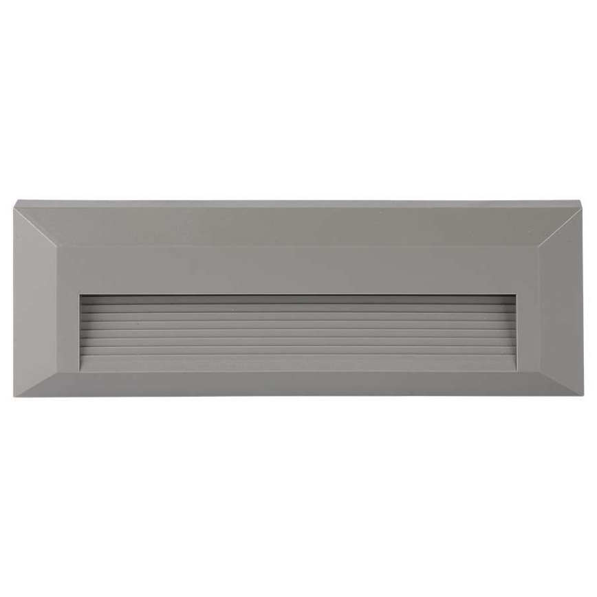 LED Portaikon ulkovalo LED/3W/230V 4000K IP65 harmaa