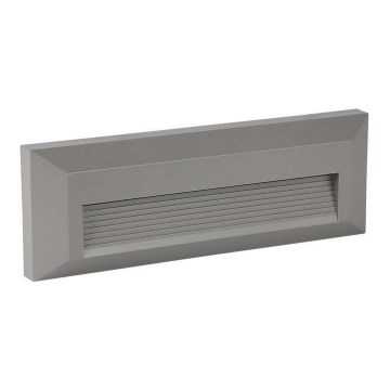 LED Portaikon ulkovalo LED/3W/230V IP65 3000K harmaa