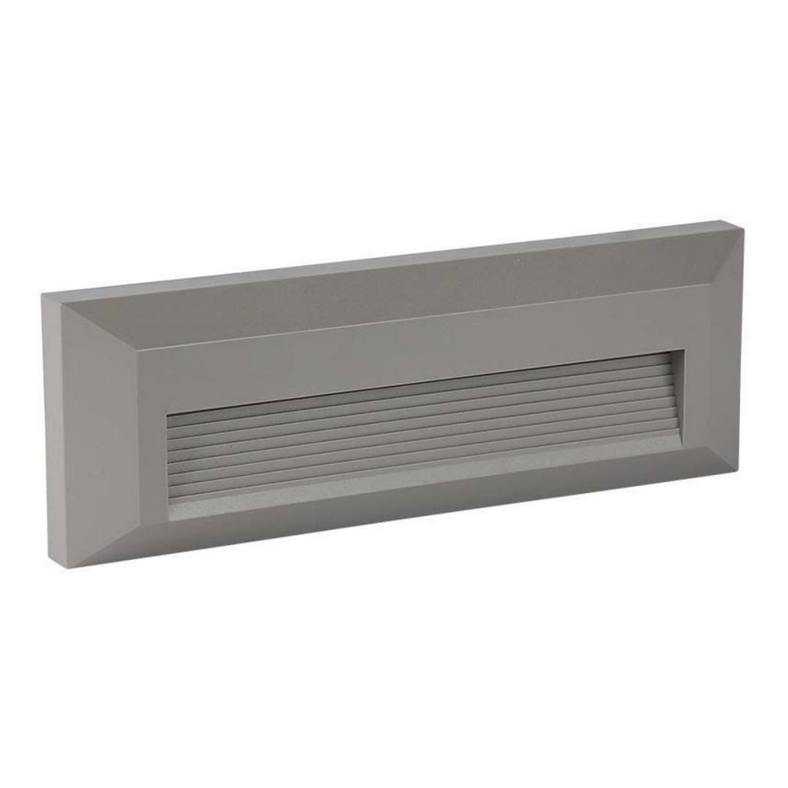 LED Portaikon ulkovalo LED/3W/230V IP65 3000K harmaa