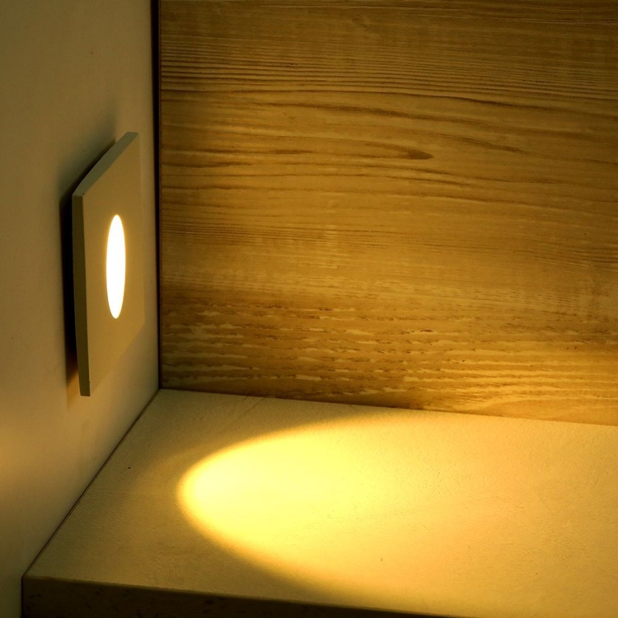 LED Portaikon valo LED/3W/230V 3000K valkoinen