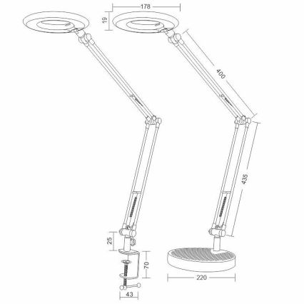 LED Pöytälamppu BIANCA LED/8W/230V