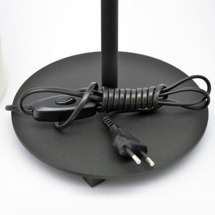 LED Pöytävalaisin HELEN 1xE27/15W/230V kerma/musta/kultainen
