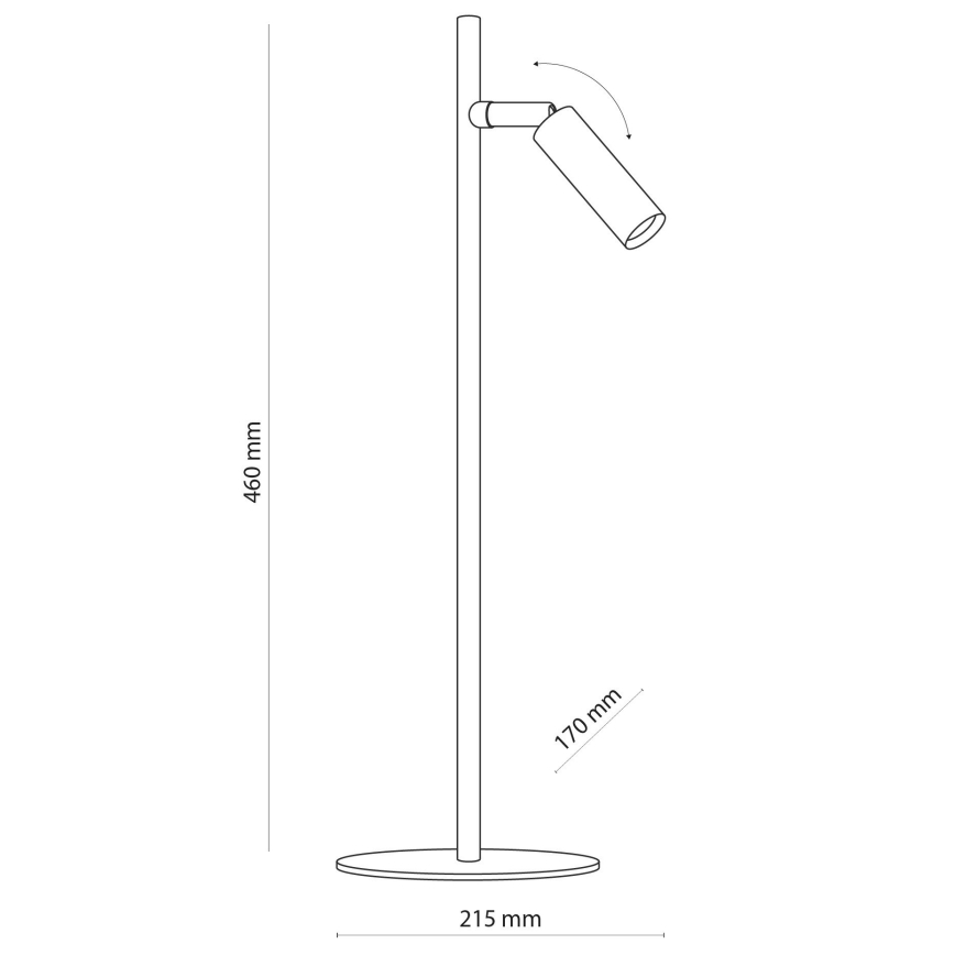 LED Pöytävalaisin LAGOS 1xG9/6W/230V 4000K musta/kulta