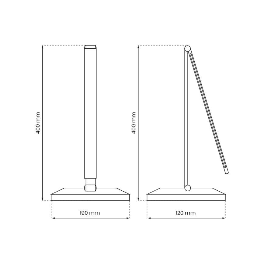 LED-pöytävalaisin langattomalla latauksella VARIO LED/5W/230V 3000-6000K valkoinen