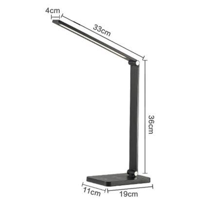 LED pöytävalaisin LED/10W/230V 3000/4000/4500/5000/6000K mattakromi