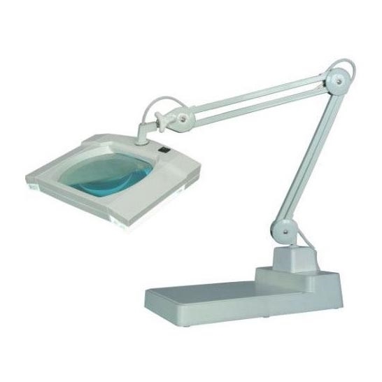 LED Pöytävalaisin suurennuslasilla LED/12W/12/230V