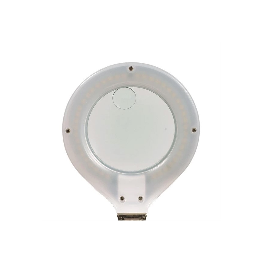 LED Pöytävalaisin suurennuslasilla LED/6,5W/230V valkoinen