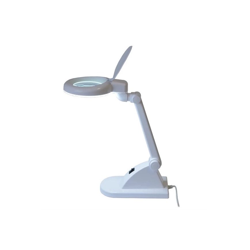 LED-pöytävalaisin suurennuslasilla LED/6W/230V valkoinen