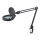 LED Pöytävalaisin suurennuslasilla LED/9W/230V musta