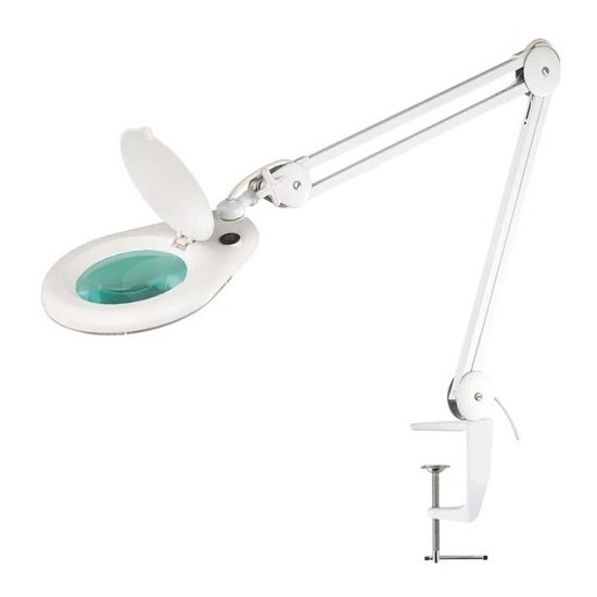 LED-pöytävalaisin suurennuslasilla LED/9W/230V valkoinen