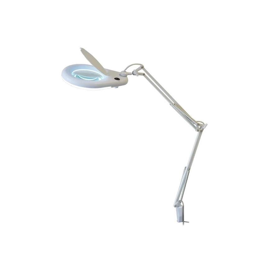 LED-pöytävalaisin suurennuslasilla LED/9W/230V valkoinen/kiiltävä kromi