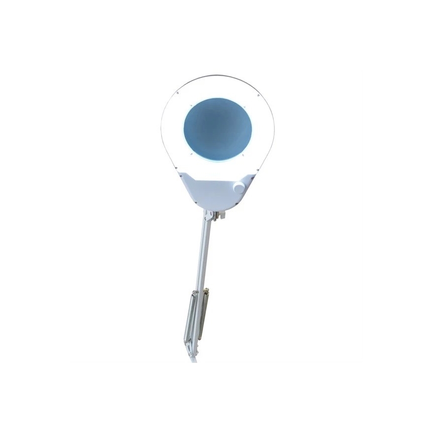 LED-pöytävalaisin suurennuslasilla LED/9W/230V valkoinen/kiiltävä kromi