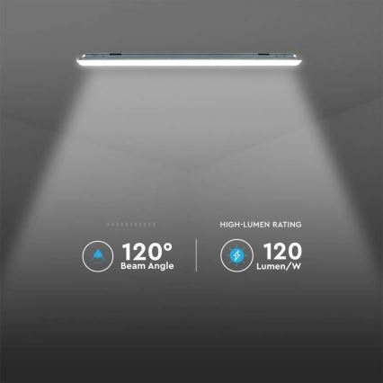 LED-putkityövalo anturilla  X-SERIES LED/36W/230V 6500K 120 cm IP65