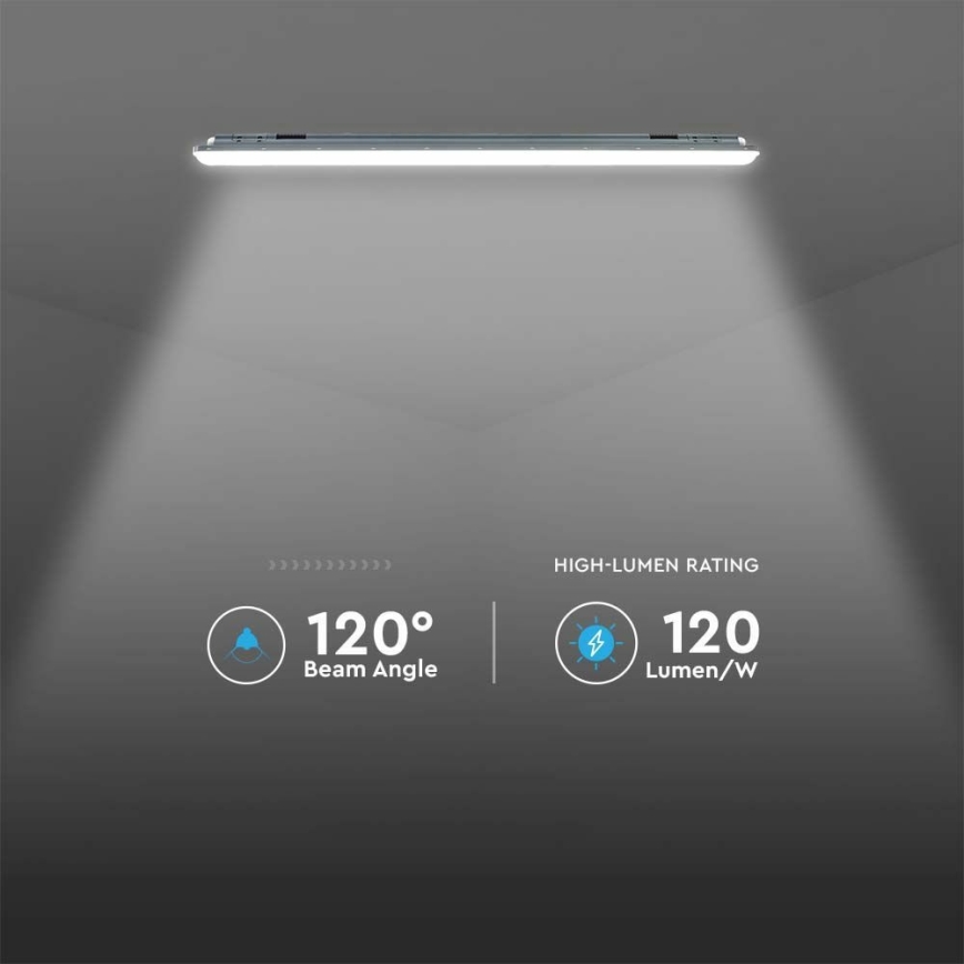 LED-putkityövalo anturilla  X-SERIES LED/36W/230V 6500K 120 cm IP65